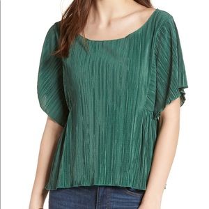 Madewell micropleat top